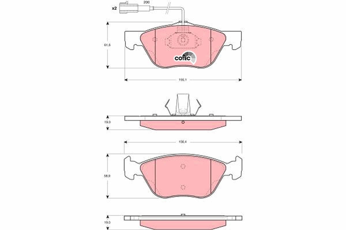 Brake Pad Set, disc brake GDB1427