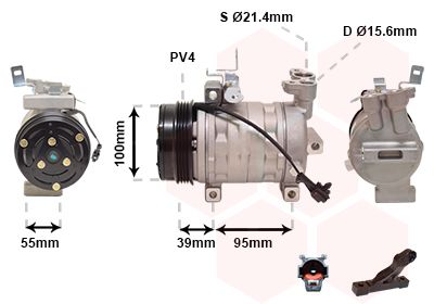 5100K085 VAN WEZEL kompresszor, klíma