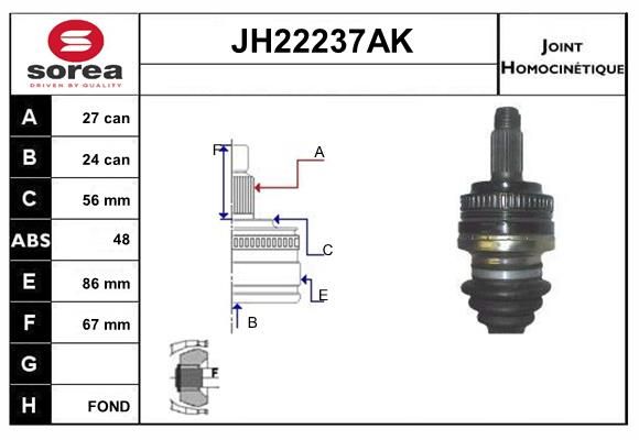 KIT CV JOINT AVEC KR051 - SERIE3