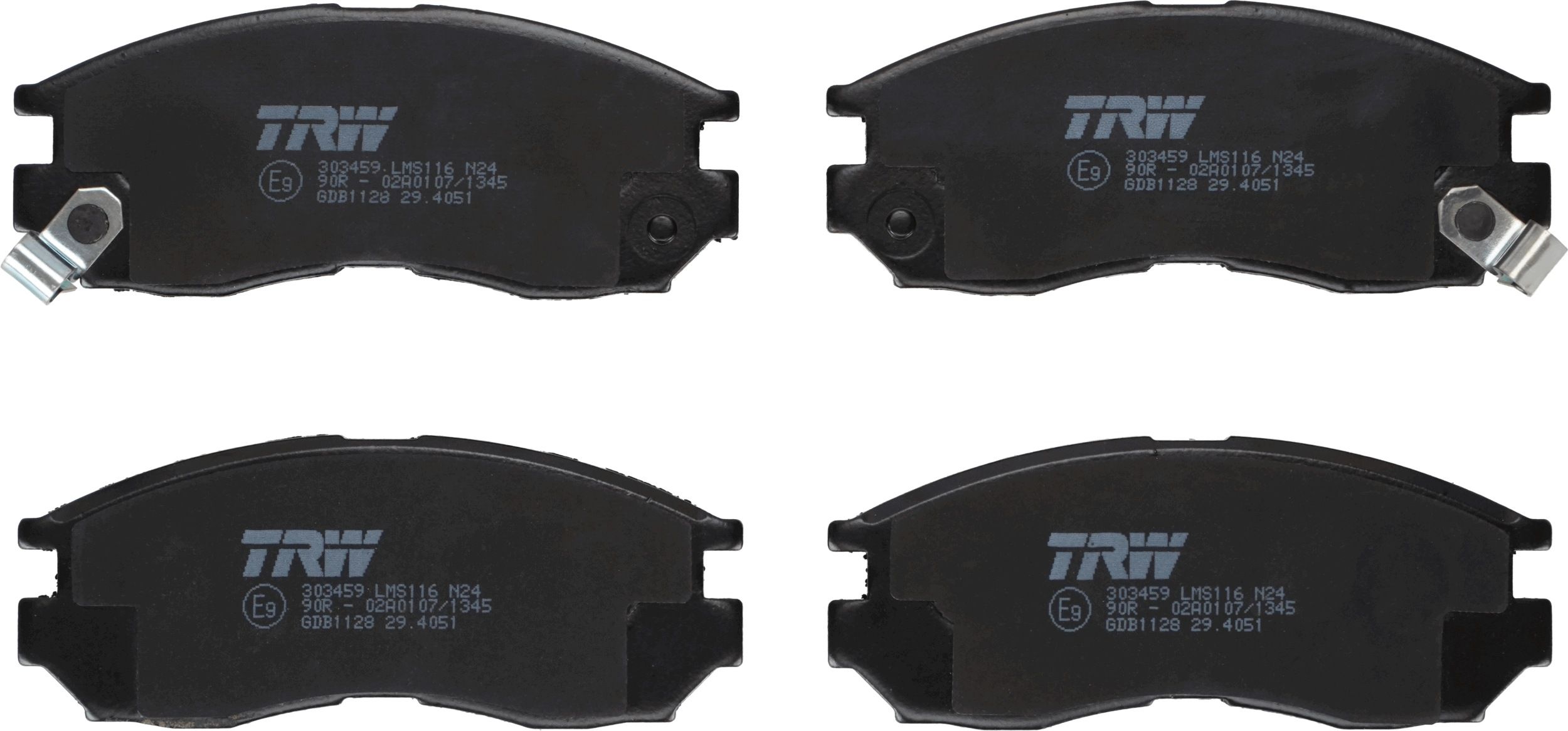 TRW GDB1128 - Bremsbelagsatz, Scheibenbremse