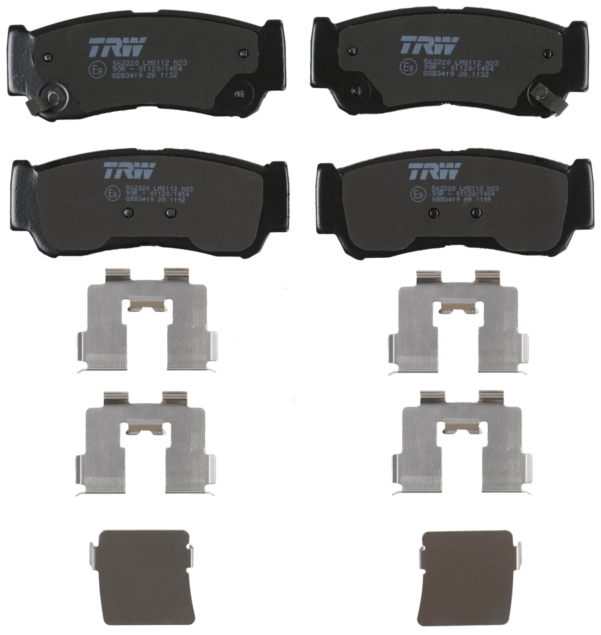 TRW DISC BRAKE PADS - TecDoc 2
