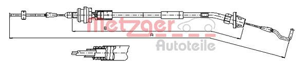 METZGER 11.1624 - Gaszug