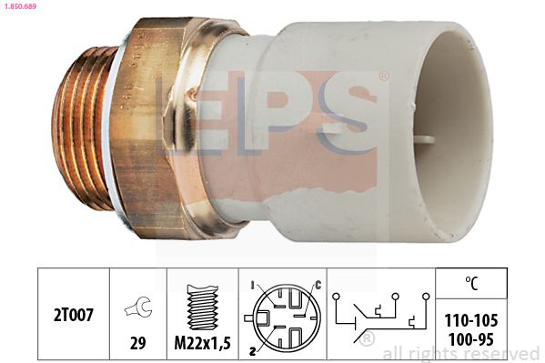 Temperature Switch, radiator fan 1.850.689