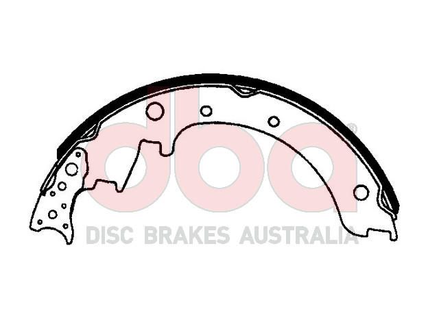 Street Series Brake Shoes [Hyster, Toyota, Yale Forklift 310mm] - TecDoc Only
