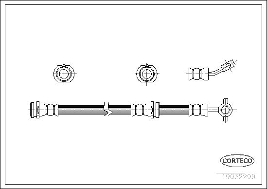 FLEXIBLE DE FREIN NISSAN SERENA  0705