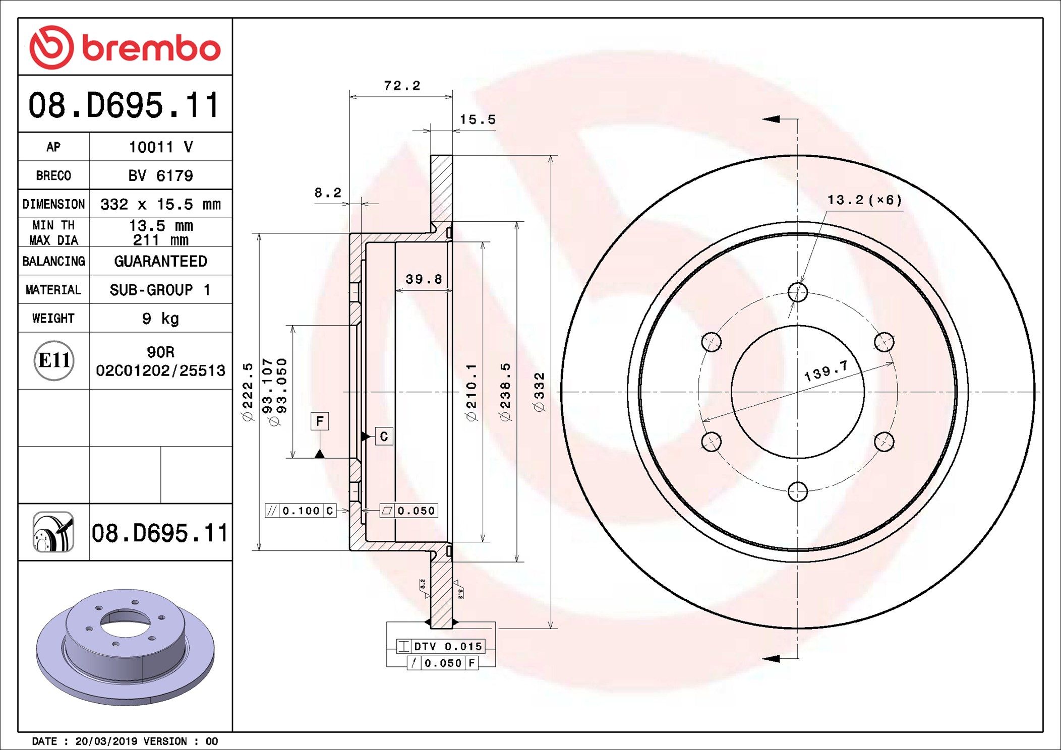 FORD EVEREST UA 18-On (RR) - TecDoc Only