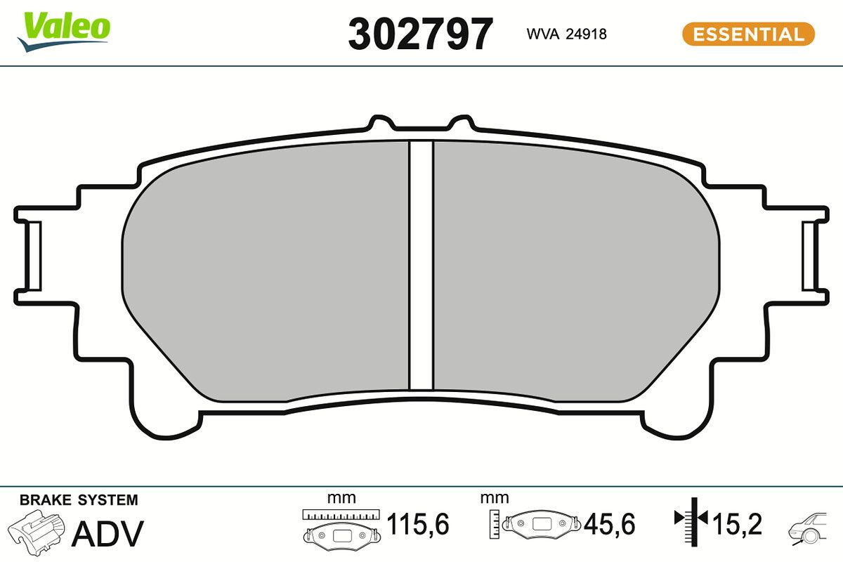 Bremsbelagsatz, Scheibenbremse
