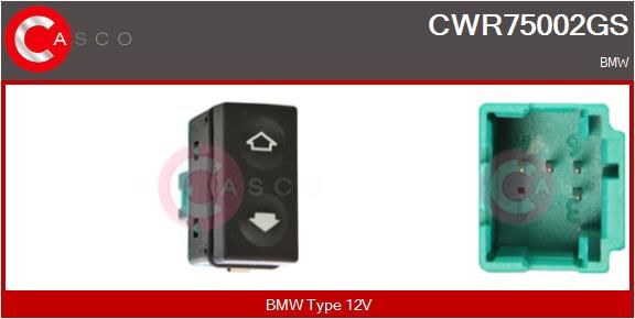 CWR75002GS CASCO Genuine kapcsoló, ablakemelő