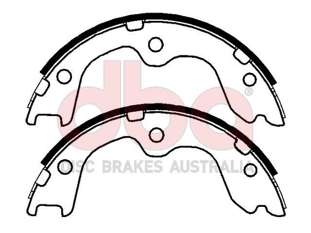Street Series Brake Shoes [Nissan Parking Brake 172mm] - TecDoc Only