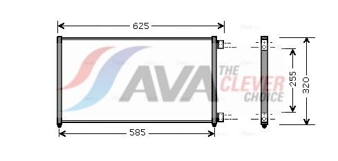 FTA5256 AVA QUALITY COOLING kondenzátor, klíma