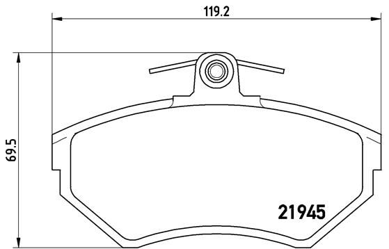 Brake Pad Set, disc brake P 85 032