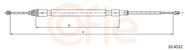 COFLE 10.4522 - Seilzug, Feststellbremse