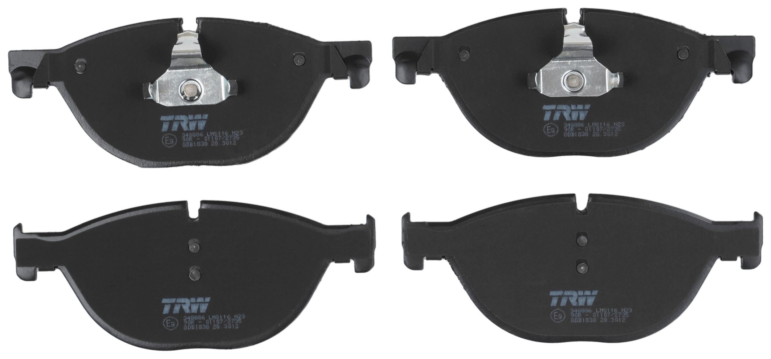 TRW DISC BRAKE PADS - TecDoc 2