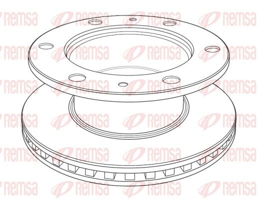 NCA1220.20 REMSA Heavy Duty Brake Disc féktárcsa