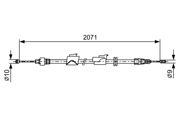 Cable Pull, parking brake 1 987 482 242