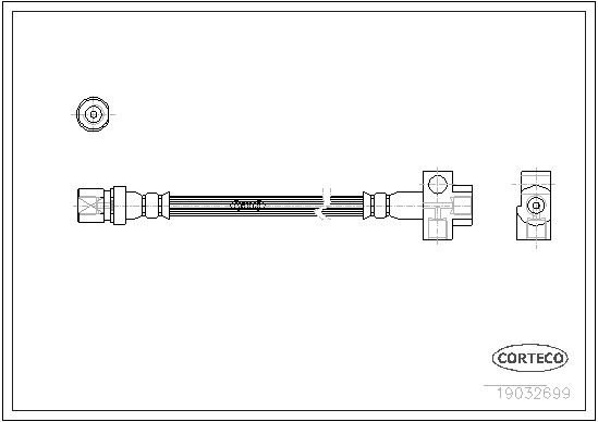 FLEXIBLE DE FREIN OPEL REKORD E-  0705