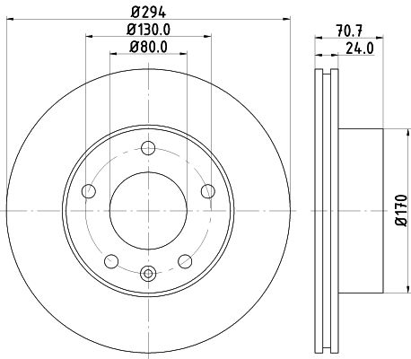 8DD 355 113-391 HELLA féktárcsa