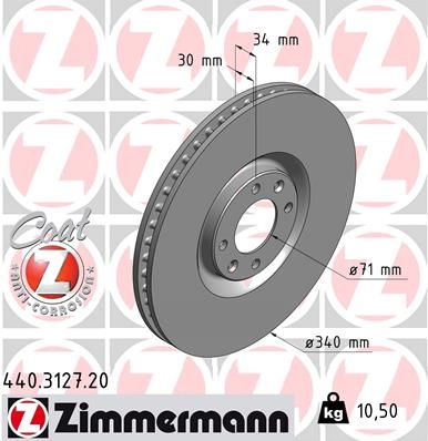 440.3127.20 ZIMMERMANN COAT Z féktárcsa