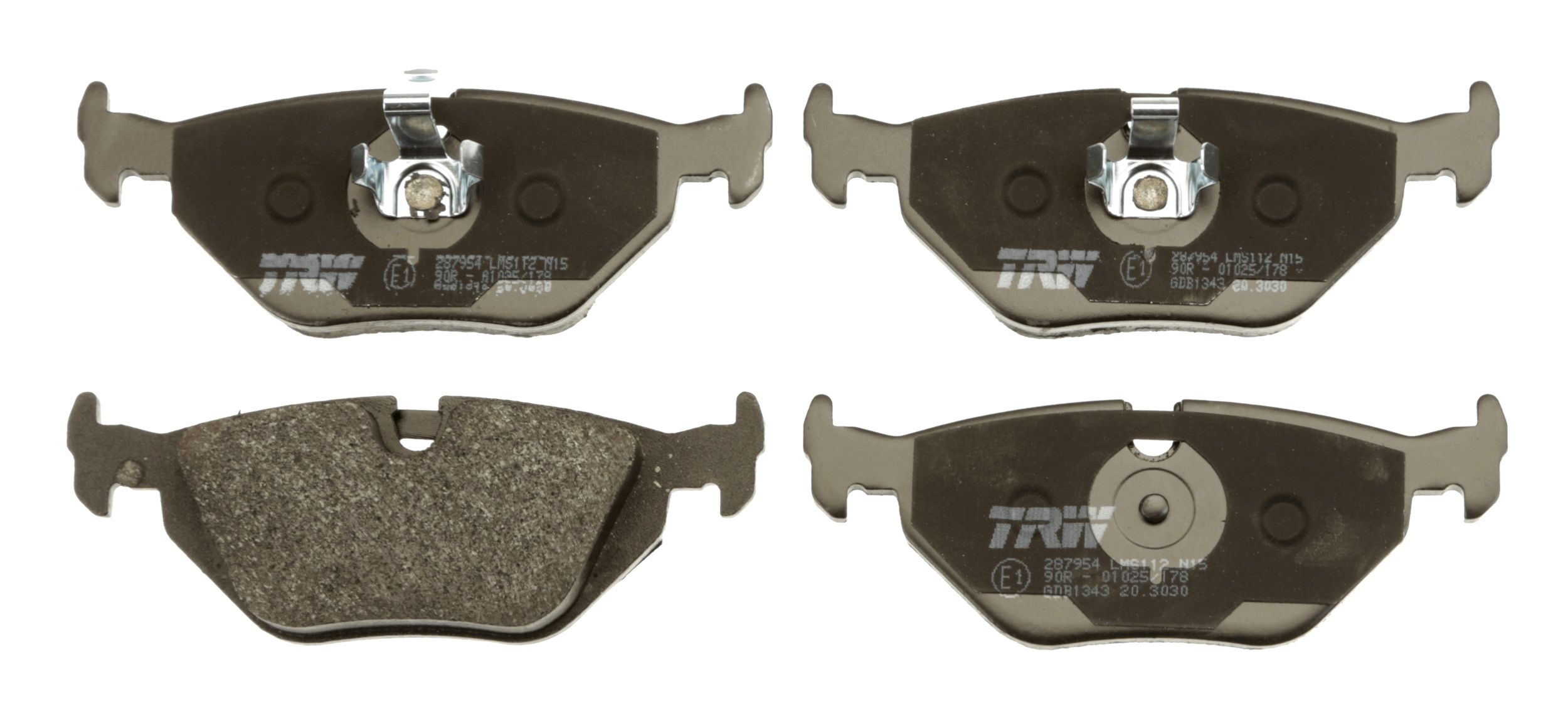 TRW DISC BRAKE PADS - TecDoc 2