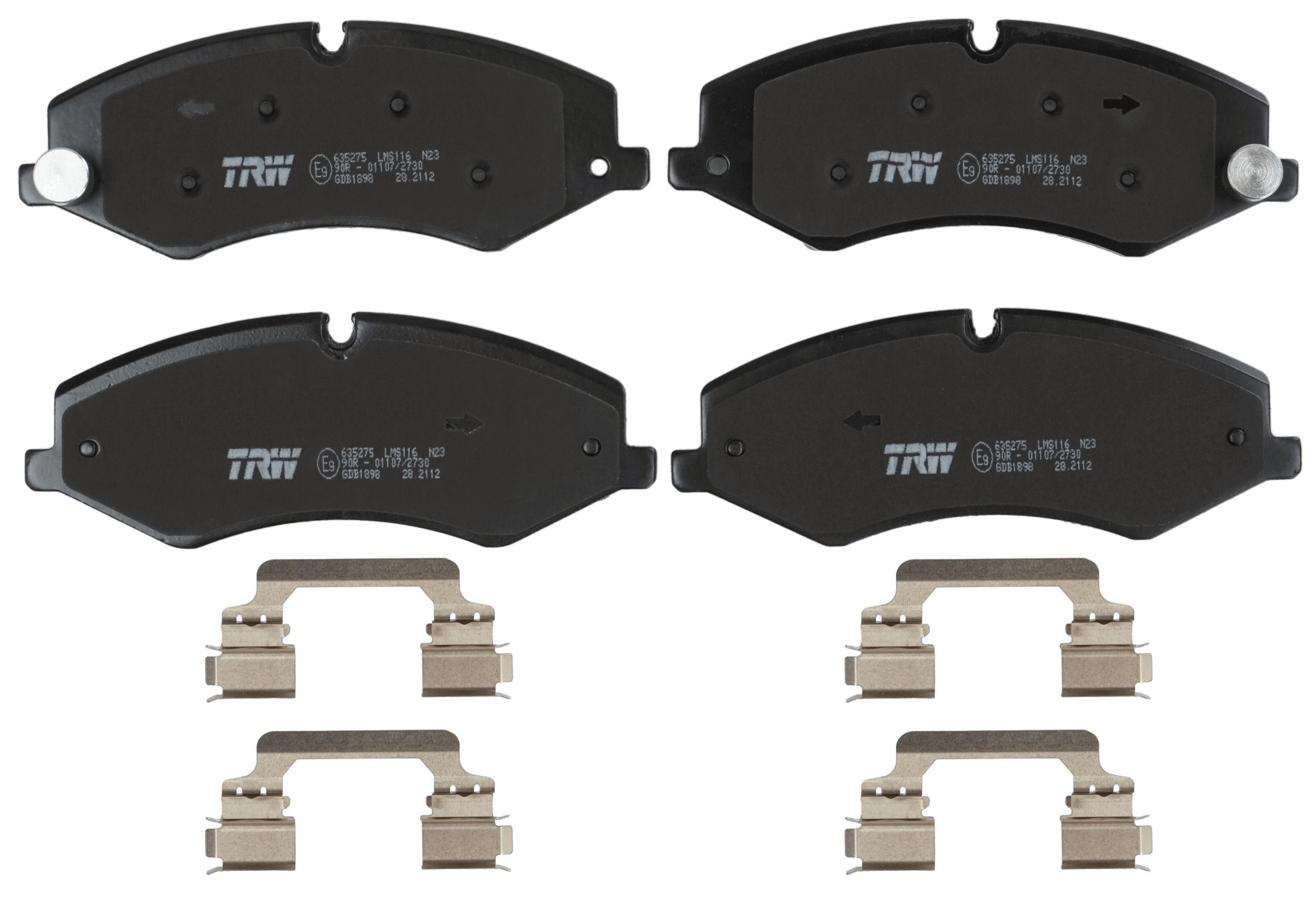 TRW DISC BRAKE PADS - TecDoc 2