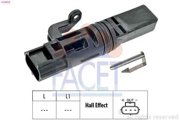 FACET 9.0481K - Sensor, Motordrehzahl
