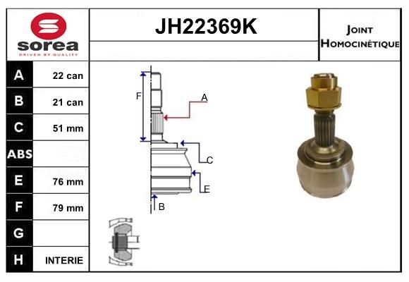 KIT CV JOINT AVEC KR049 - FIAT PUNT