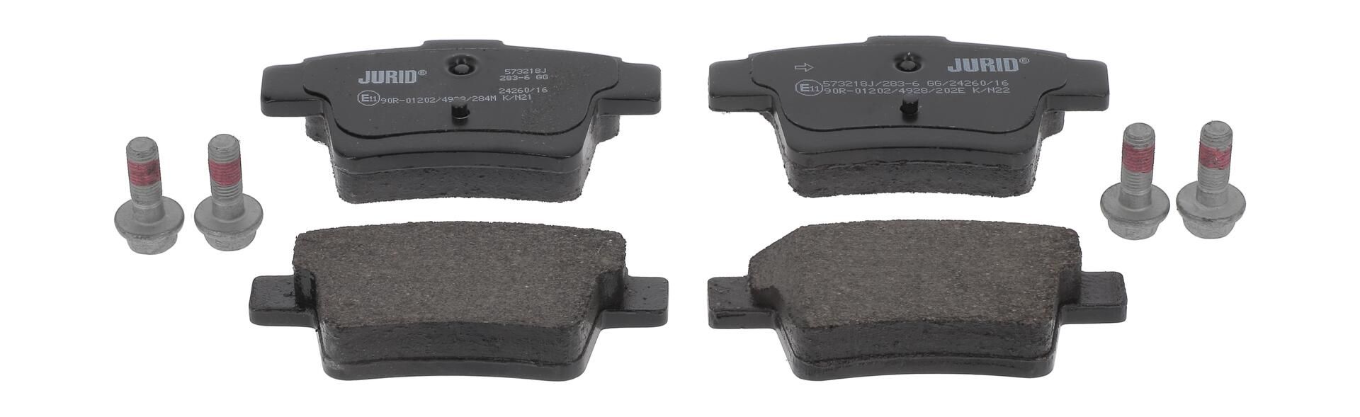 Bremsbelagsatz, Scheibenbremse