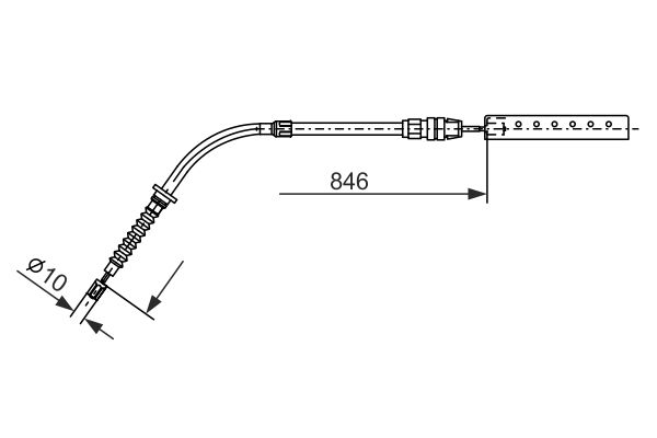 BOSCH 1 987 482 866 Cable Pull, parking brake