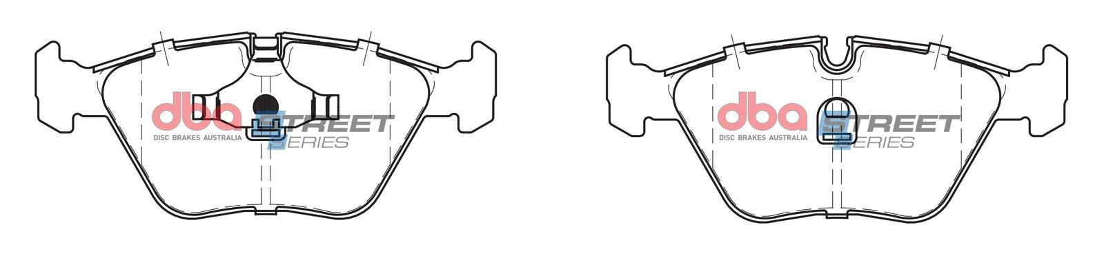 DBA SS STREET SERIES BRAKE PADS [ BMW 1988-2009 F ](suits wear sensor DBAWS1011, DBAWS1019, DBAWS1048, DBAWS1089) - TecDoc Only