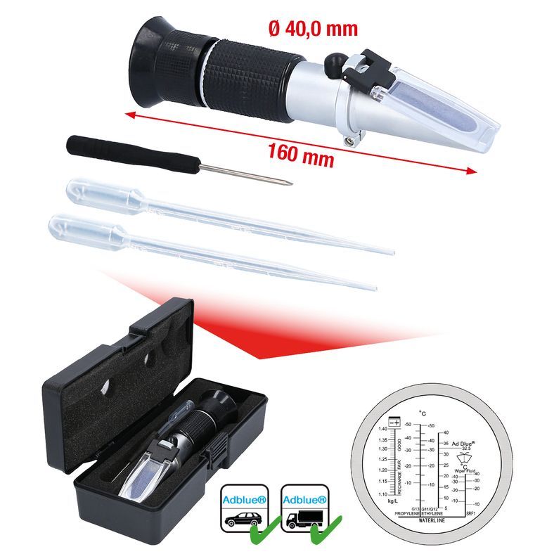 RéFRACTOMèTRE ADBLUE ANTIGEL-BATTERIE