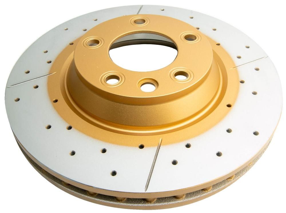 Street Gold Cross-drill/slotted KP [ VW Touareg 02-> Porsche Cayenne 04-> F ] - TecDoc 1