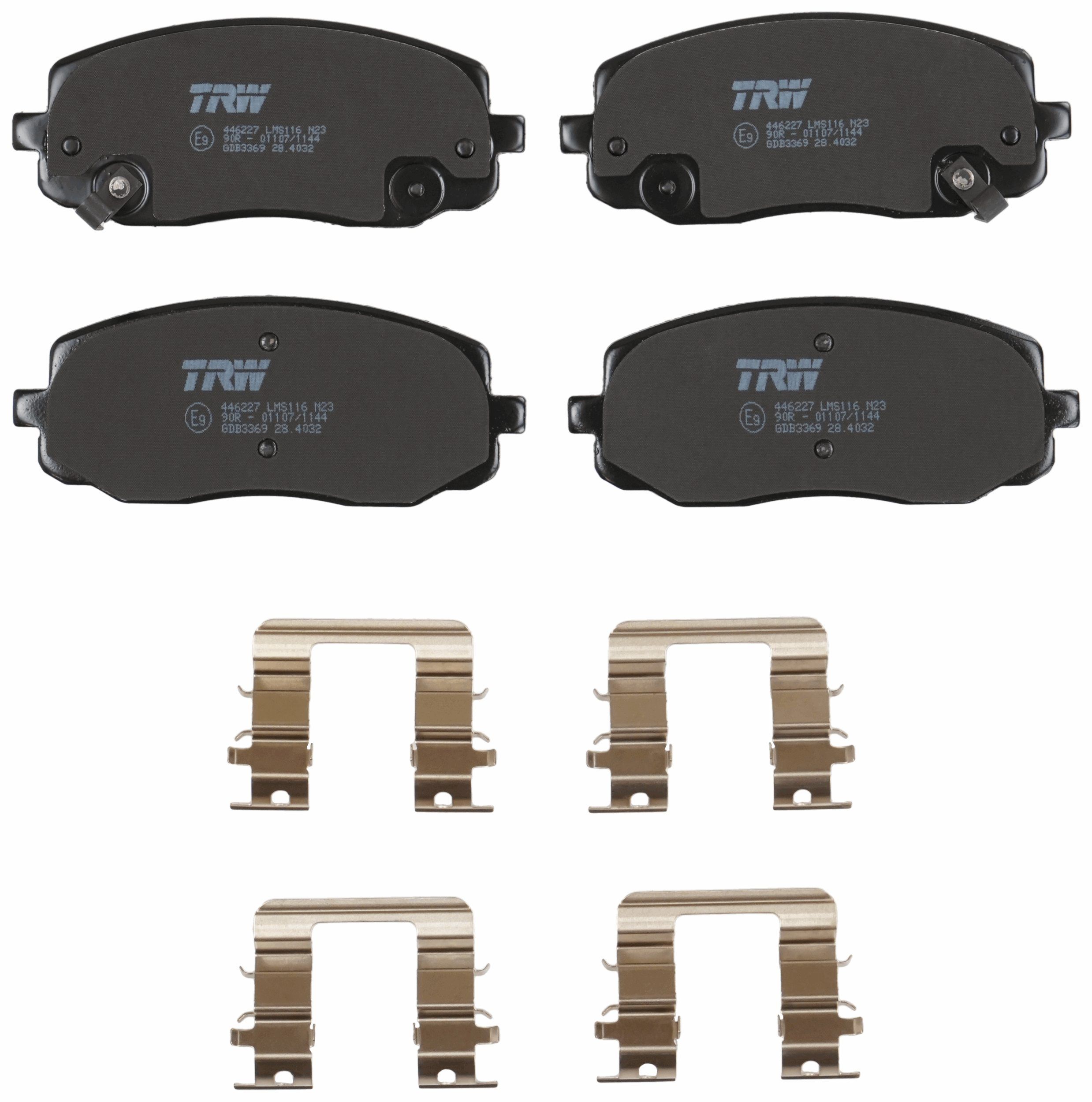 TRW DISC BRAKE PADS - TecDoc 2