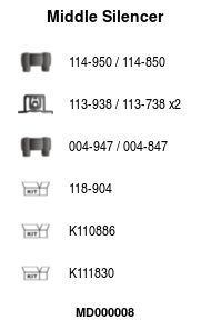 Mittelschalldämpfer