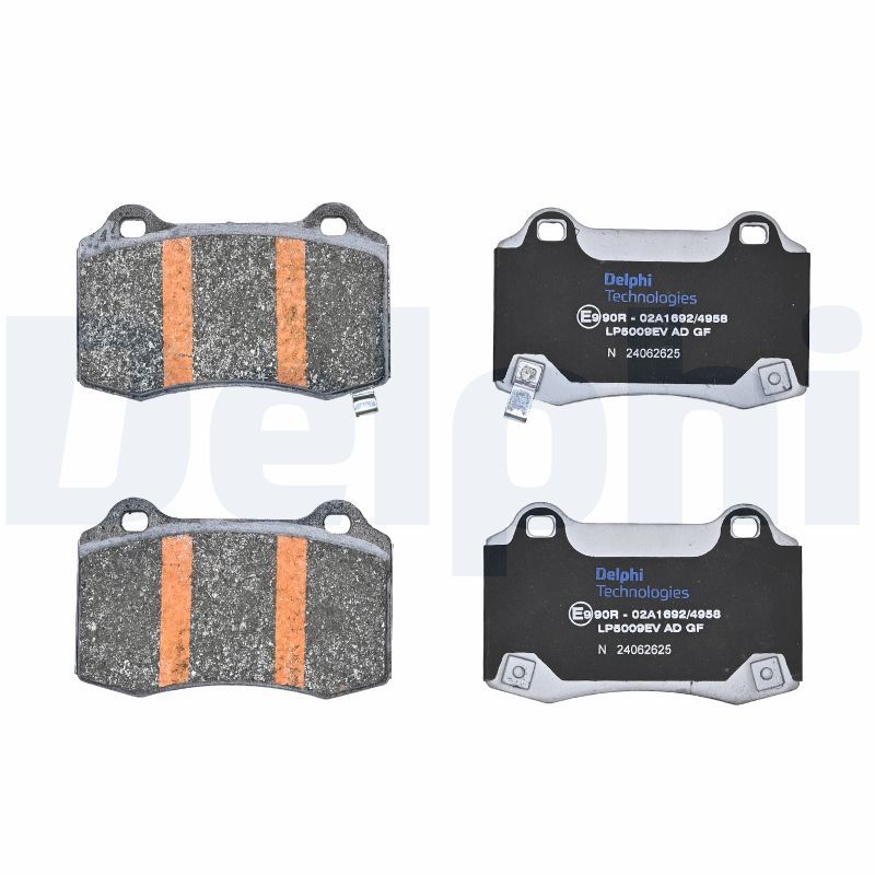 Delphi LP5009EV - Bremsbelagsatz, Scheibenbremse