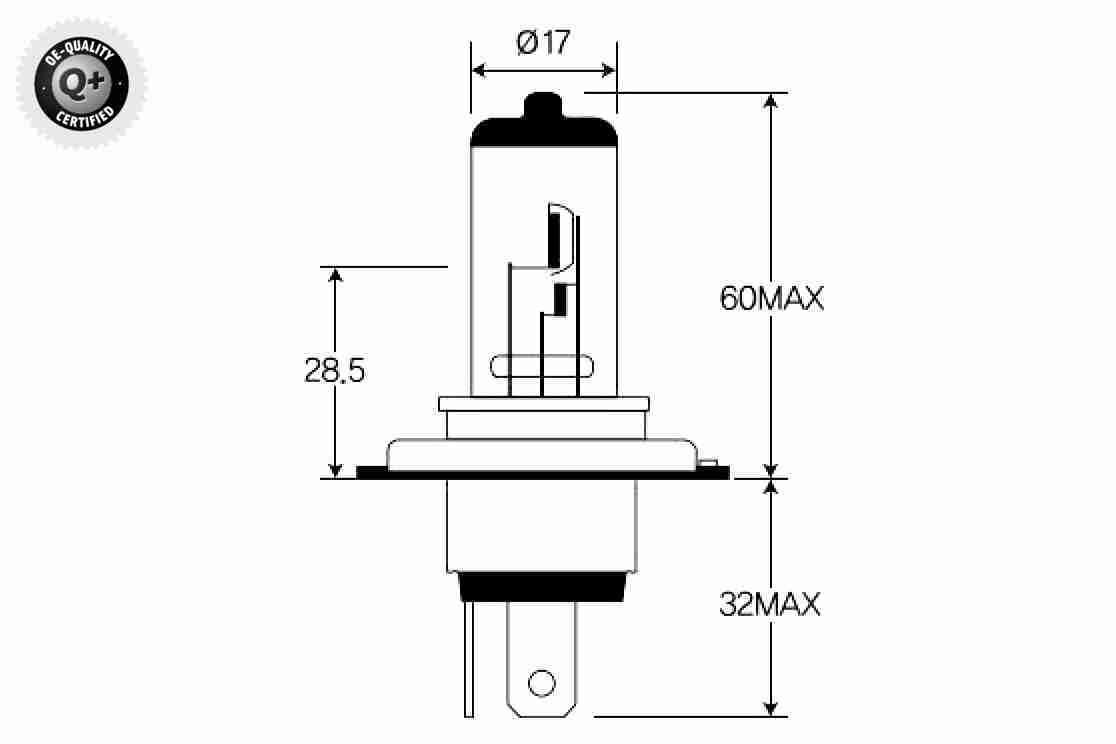 Glühlampe, Fernscheinwerfer Glühlampe, Fernscheinwerfer