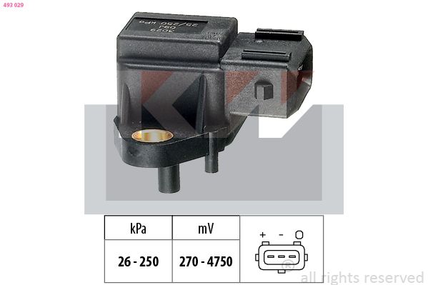 KW 493 029 - Luftdrucksensor, H&ouml;henanpassung