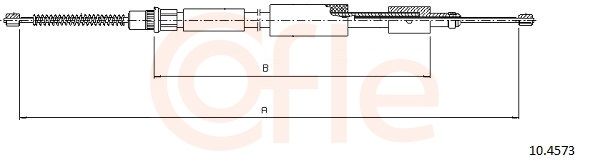 COFLE 10.4573 - Seilzug, Feststellbremse