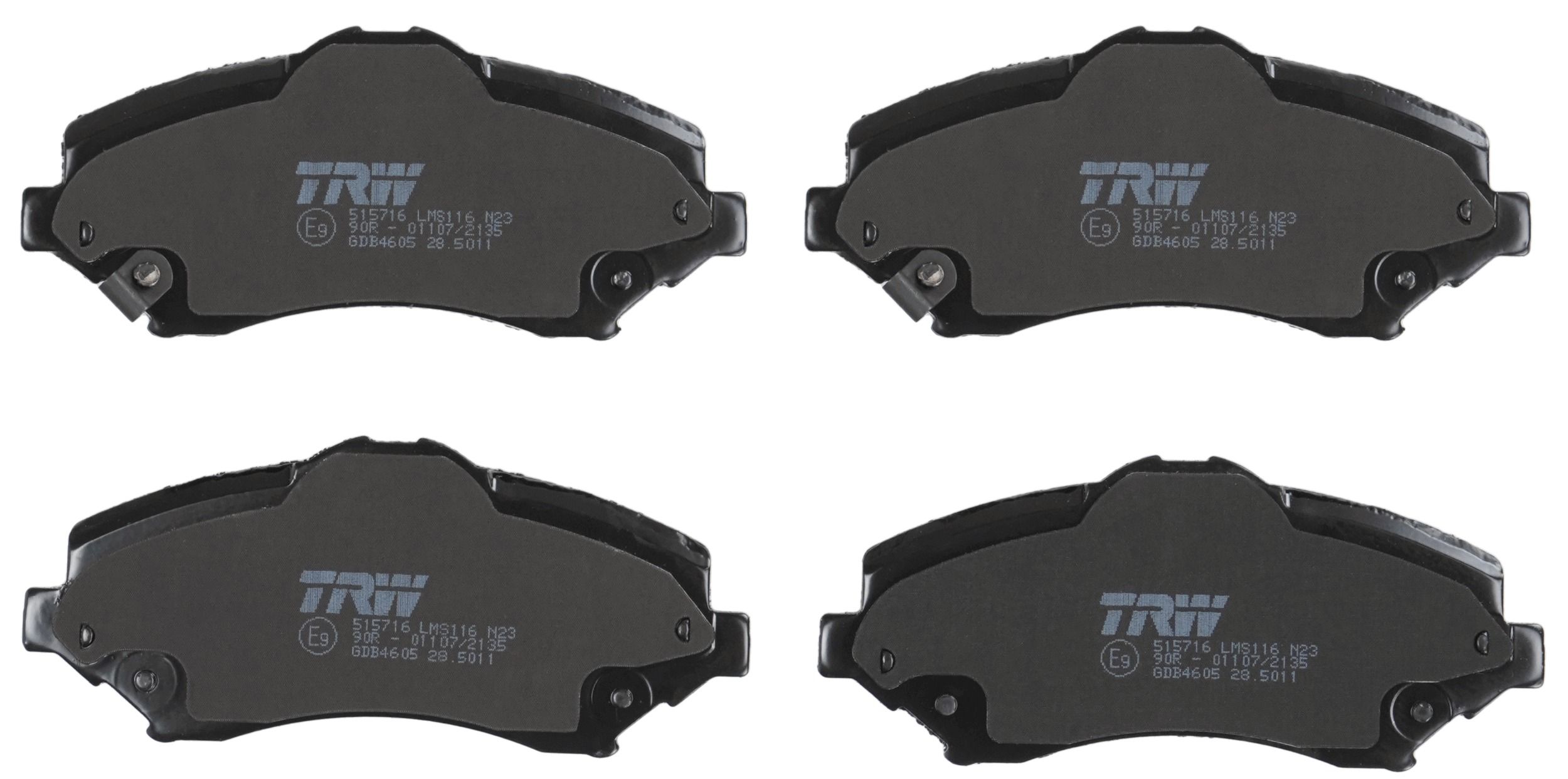 TRW DISC BRAKE PADS - TecDoc 2