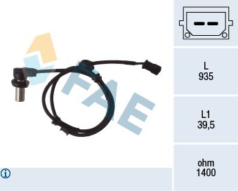 Sensor, wheel speed 78071