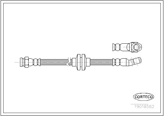 FLEXIBLE DE FREIN LANCIA DELTA,  0705