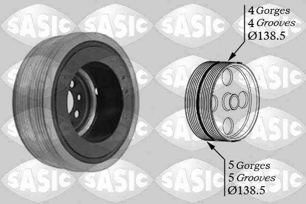 SASIC 9001804 - Riemenscheibe, Kurbelwelle