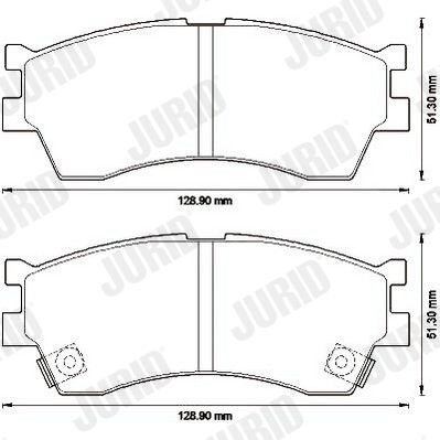 Brake Pad Set, disc brake 572560J