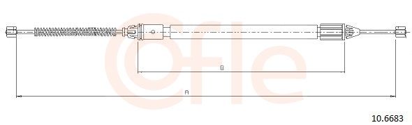 COFLE 10.6683 - Seilzug, Feststellbremse
