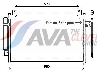 MZA5240D AVA QUALITY COOLING ** CLEVER FIT ** kondenzátor, klíma