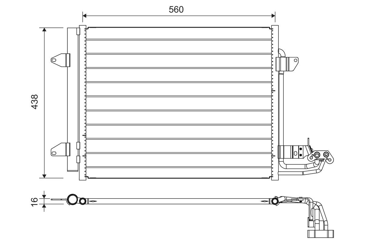 COND VW CADDY III, TOURAN