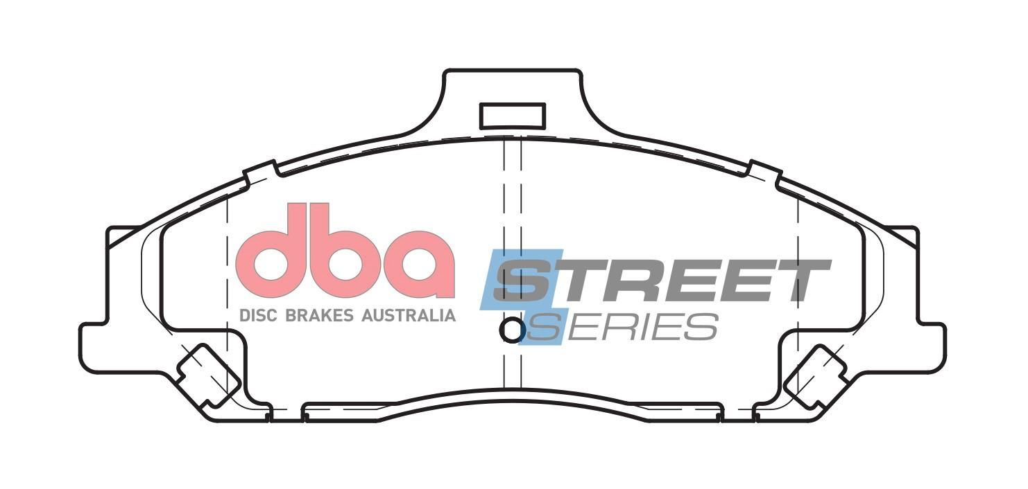DBA SS STREET SERIES BRAKE PADS [ Ford & Mazda 1999-2014 F ] - TecDoc Only