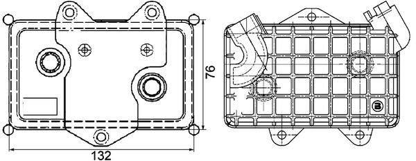 Radiador de aceite, aceite de motor