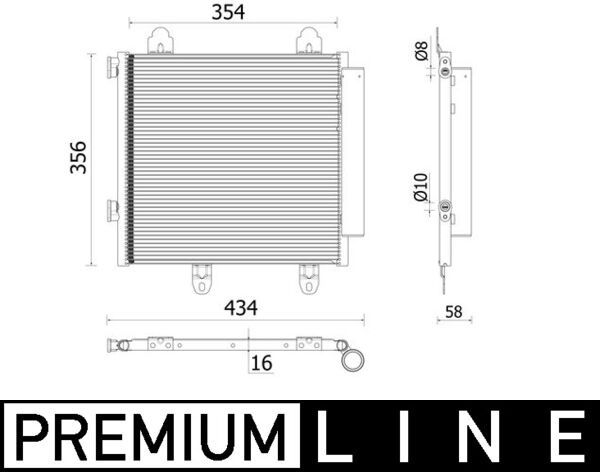 AC 897 000P MAHLE BEHR *** PREMIUM LINE *** kondenzátor, klíma