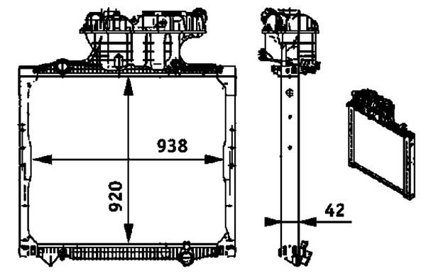 Kühler, Motorkühlung Kühler, Motorkühlung