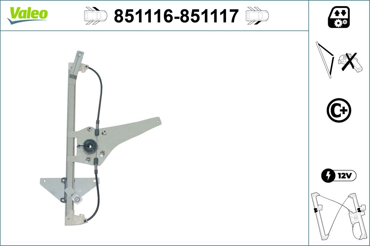 VALEO 851116 Window Regulator